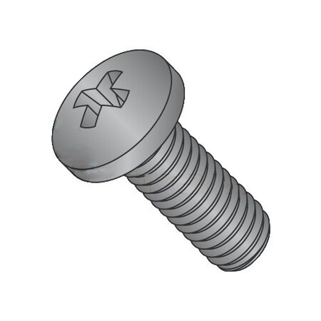 Newport Fasteners 1/4"-28 x 3/4 in Phillips Pan Machine Screw, Plain Steel, 500 PK 793251